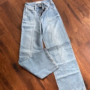 Light Blue Flare & Wide Leg Jeans